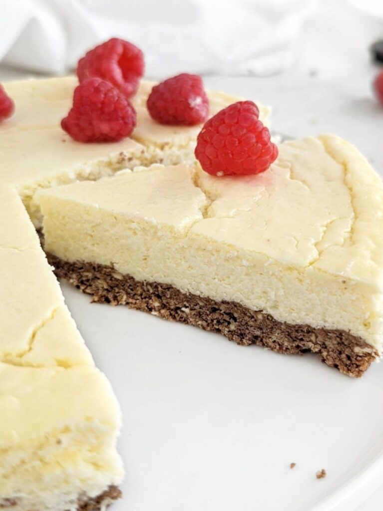 υγιεινο cheesecake πρωτεινουχο χωρις ζαχαρη με cottage για αθλητες παιδια διαιτα
