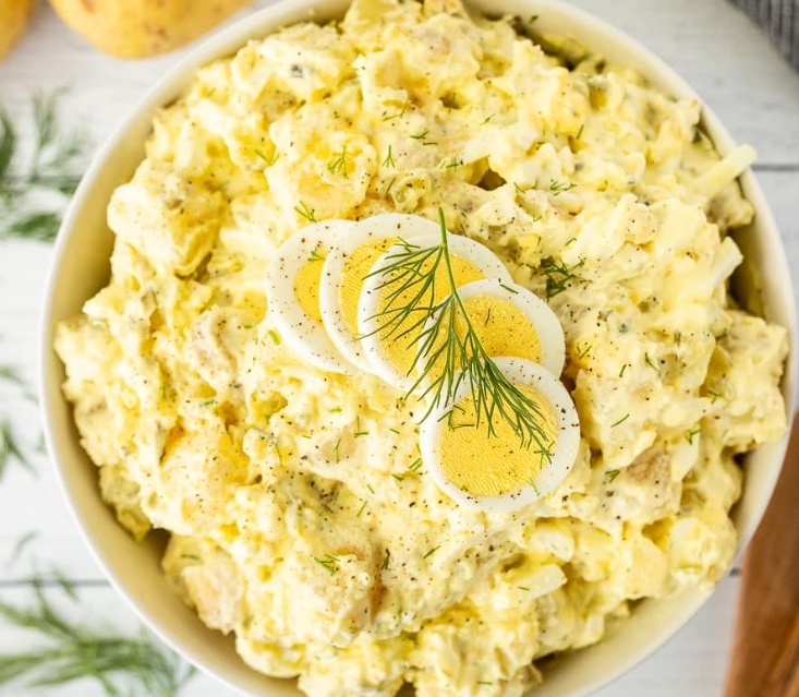 healthy light potato salad